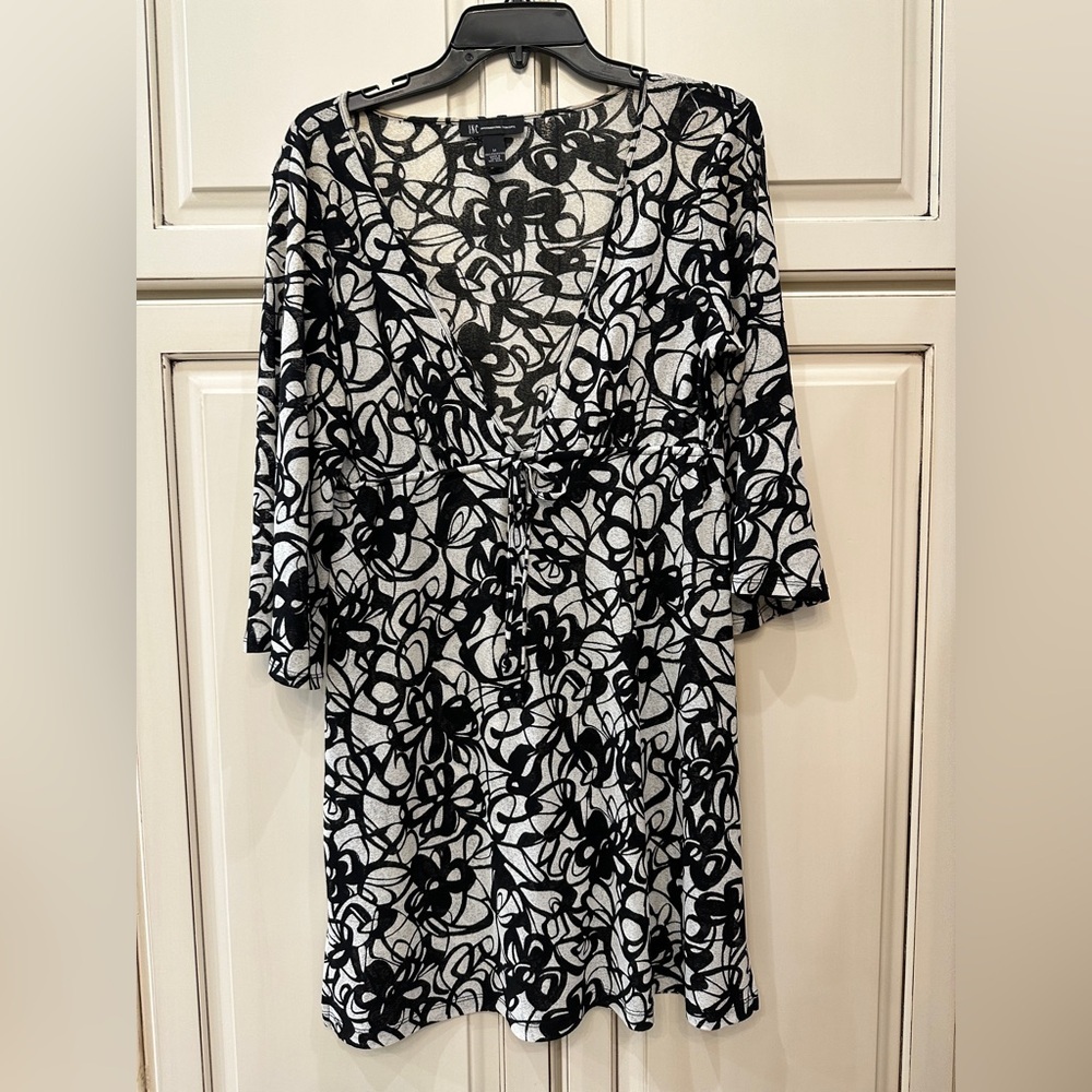 Macys Black and White Swimsuit Coverup